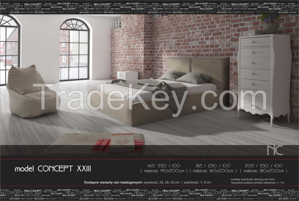 CONCEPT XXIII upholstered bed model