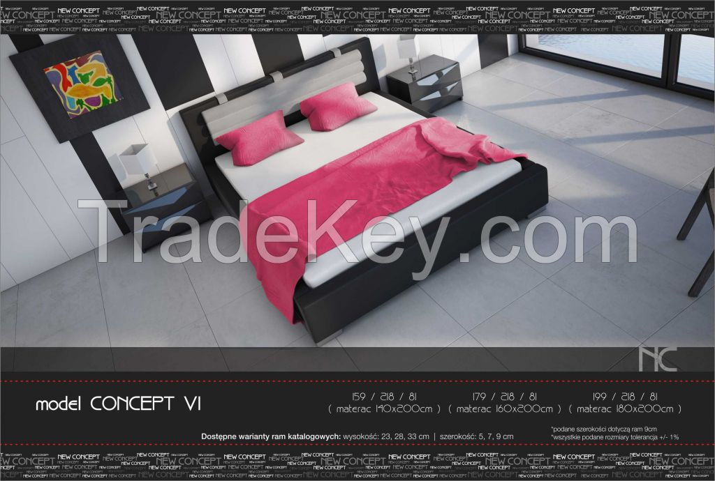 CONCEPT VI upholstered bed model