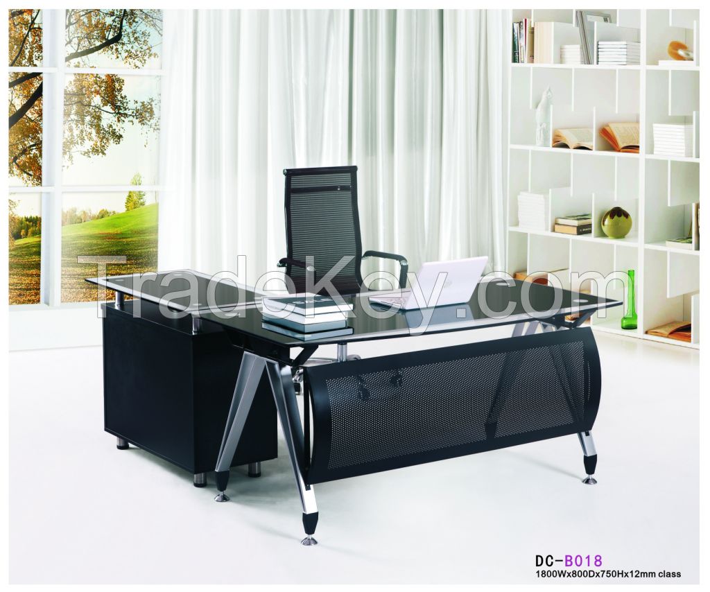 Modern glass office furniture office desk