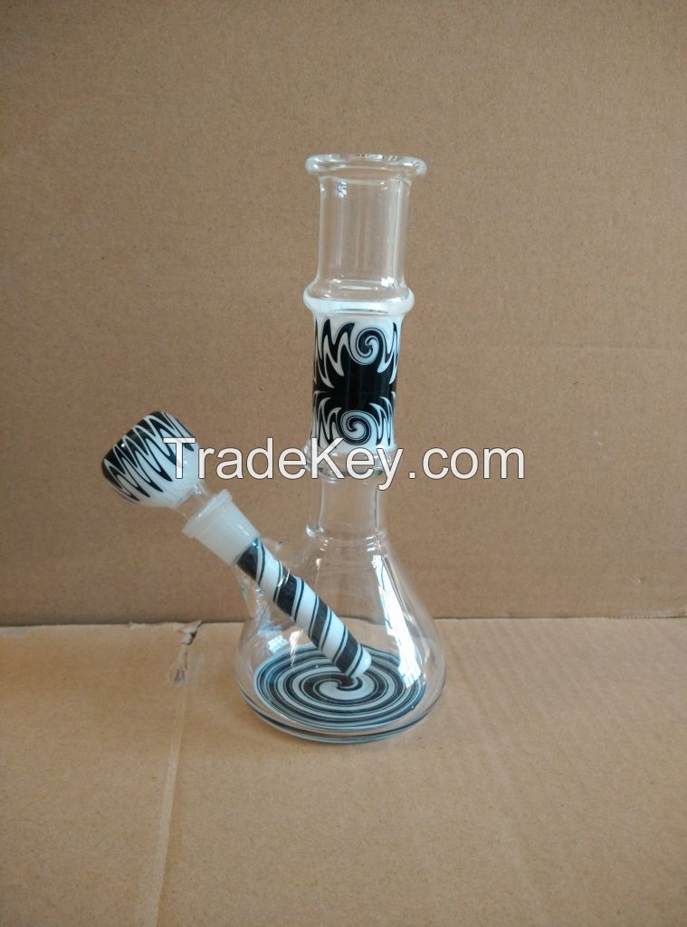 Glass Water Pipe - 10 Inches (Different Colors)