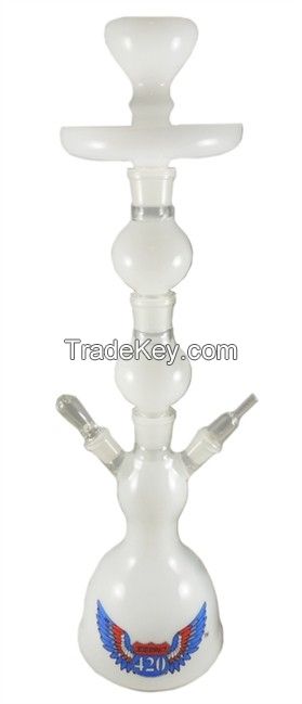 hand blown high quality glass shisha clear china hookah pipe