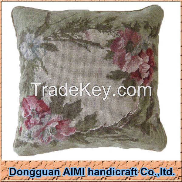 Aimi Needlepoint Pillow Cases, Handmade Needlepoint Pillow, Needlepoin