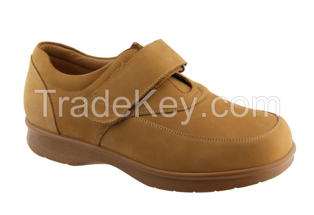 Comfort Leather Diabetes Shoes Wide Toe Shoes