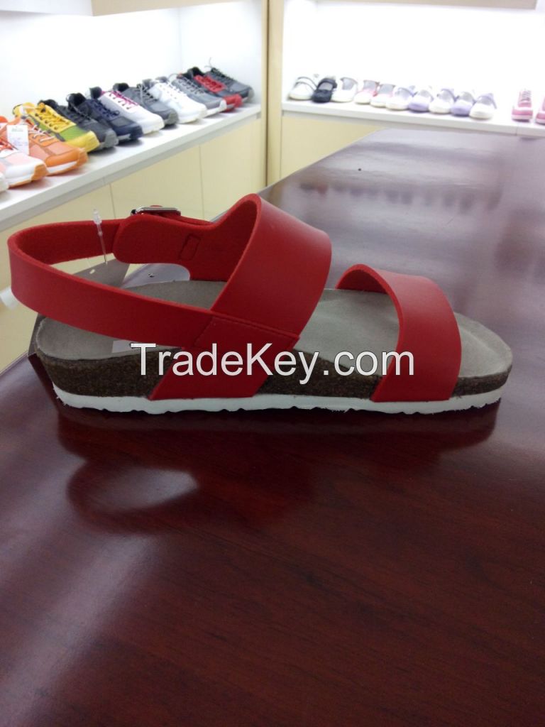 WOMENS LEATHER SHOES WIDE SANDAL