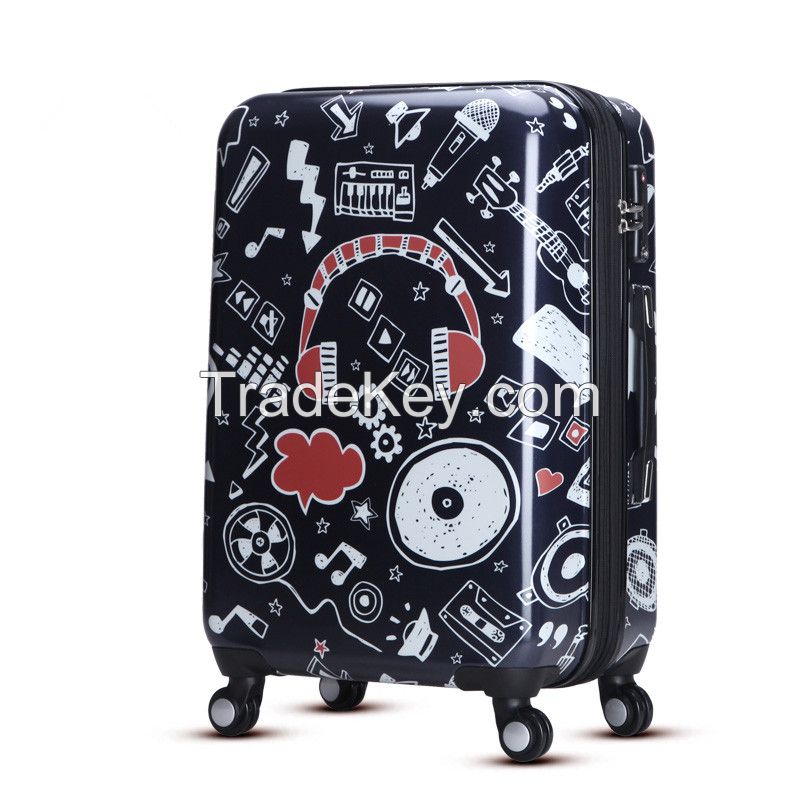 Fashion ABS PC hardshell travel luggage set 55017