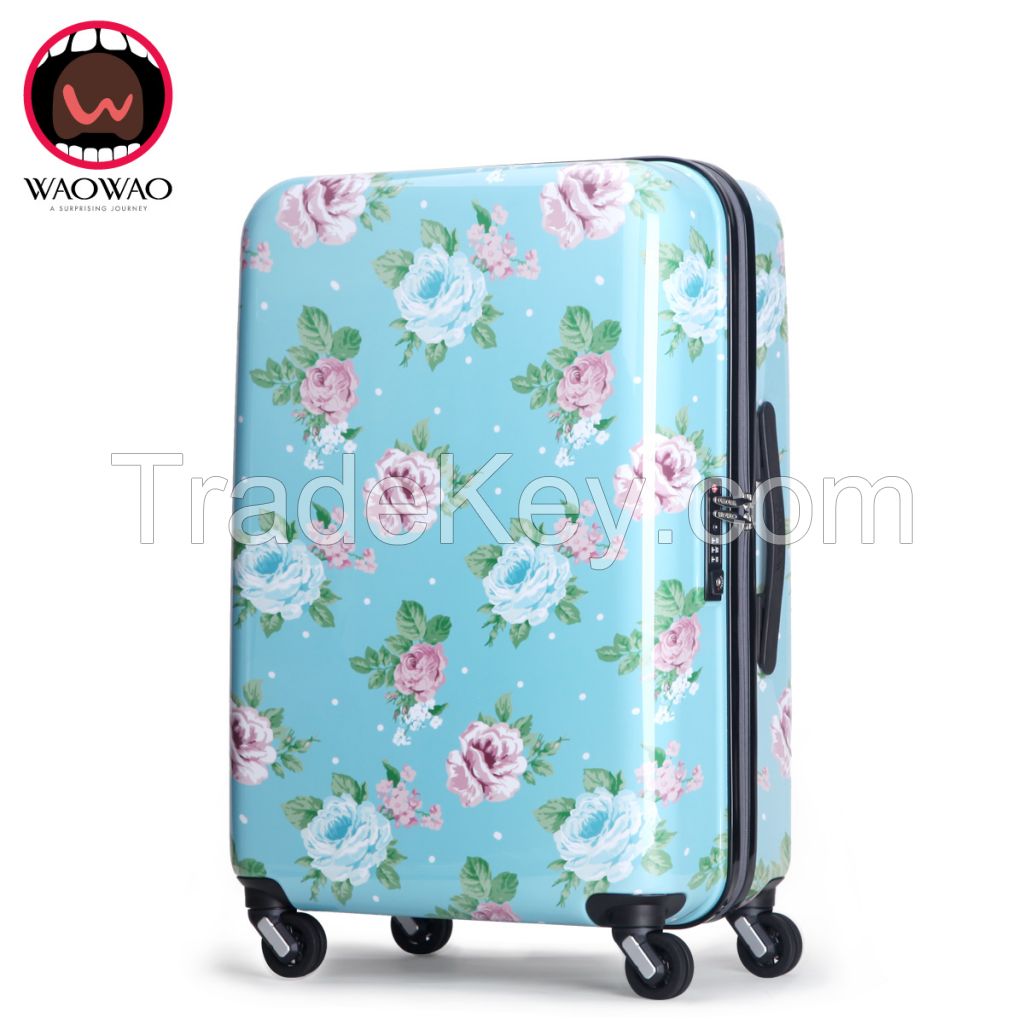 Fashion ABS PC hardshell travel luggage WAO53