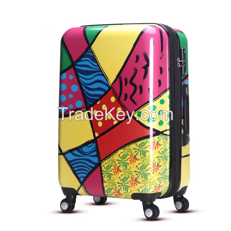 Fashion ABS PC hardshell travel luggage set 55017