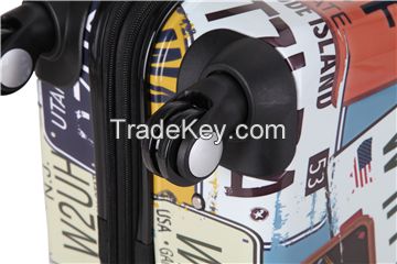 Spinner wheel hardside abs pc suitcase set for traveling