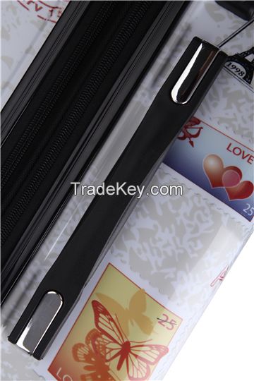 100% new imported abs pc travel luggage sets with TSA lock