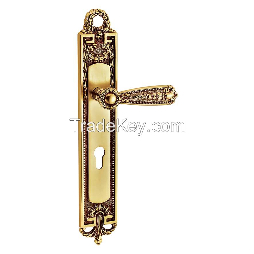  Brass Door Handles Euro-Classic