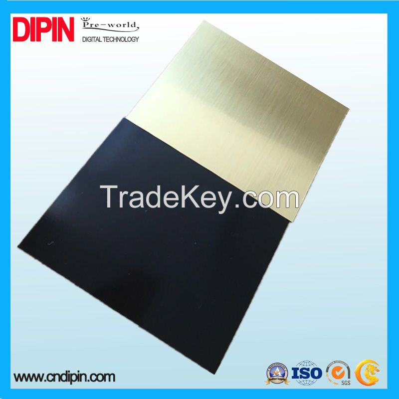 Gold and Silver  Double color plastic sheet