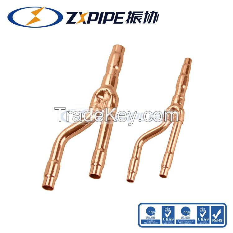 copper branch pipe disperse pipe Gree copper branch pipe