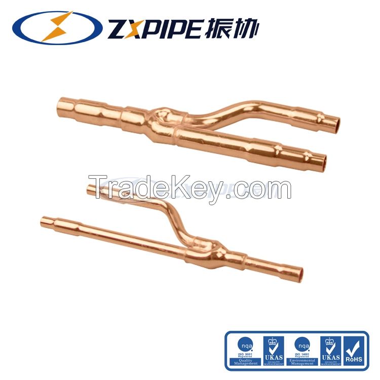 copper branch pipe disperse pipe Daikin branch pipe