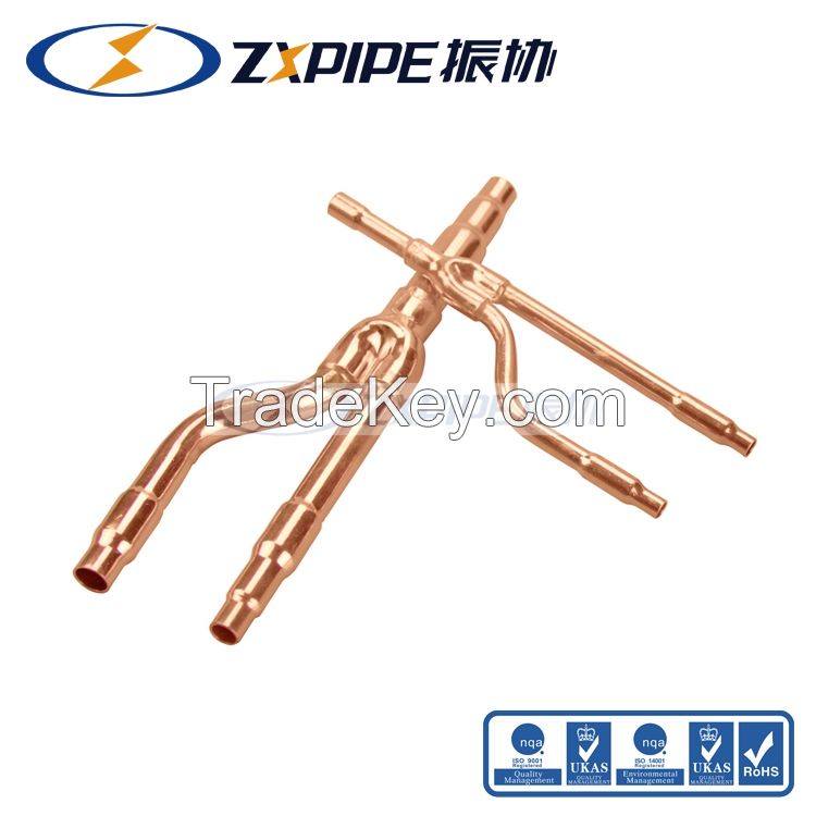 copper branch pipe disperse pipe copper Gree disperse pipe