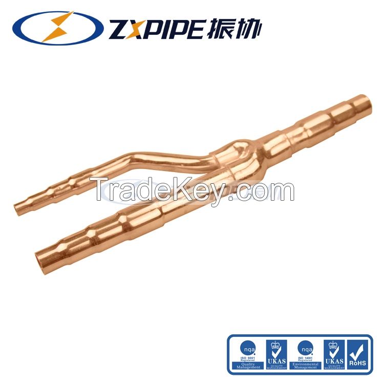 copper branch pipe copper disperse pipe Mcquay branch oipe