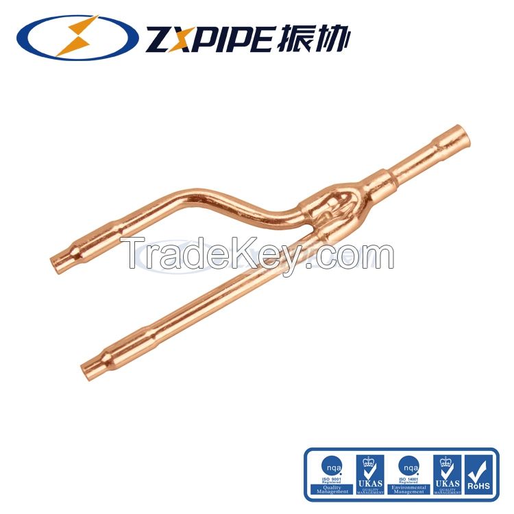 copper branch pipe disperse pipe 