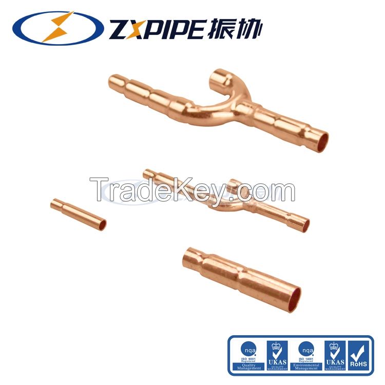 copper branch pipe copper disperse pipe Midea disperse pipe
