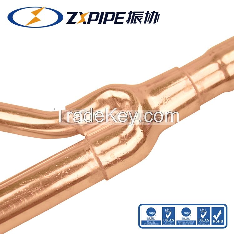copper branch pipe copper disperse pipe Mcquay branch oipe