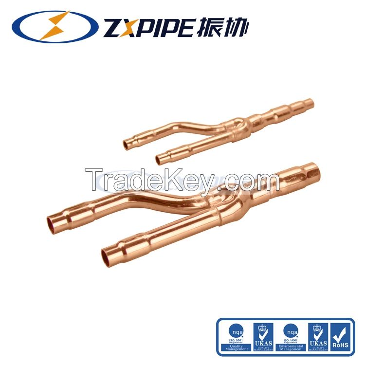 copper branch pipe disperse pipe Gree copper branch pipe