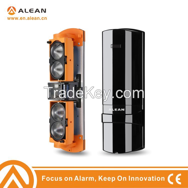 Security alarm system active infrared photo beam detector