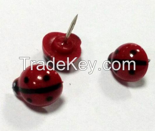 ladybird push pins, animal paper pins, kawai push pins,binding pins