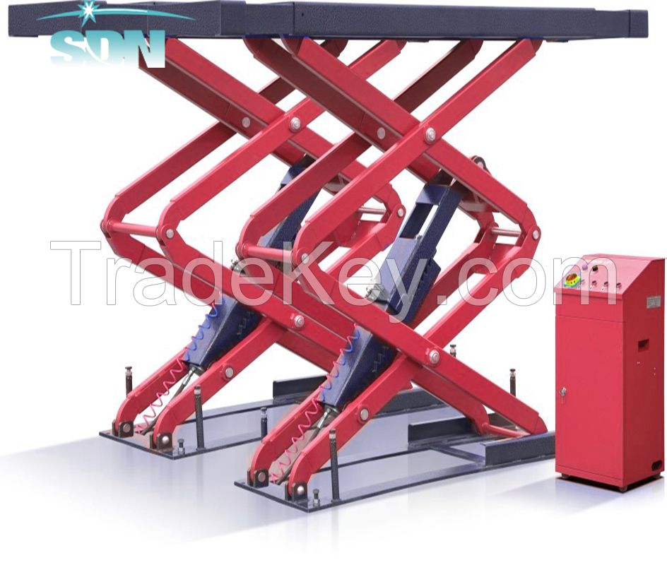 SDN-SUG-3.5 Install under ground scissor car lift auto hoist elevator car jack for auto repair