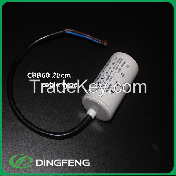 metallized polyester film cbb60 sh motor run capacitor