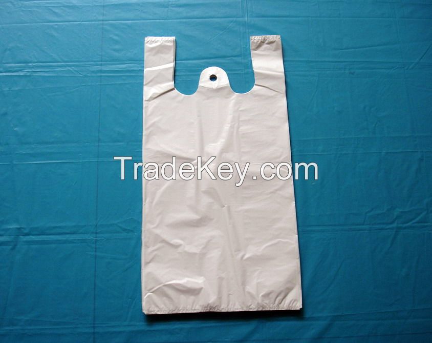 plastic HDPE vest shopping bag