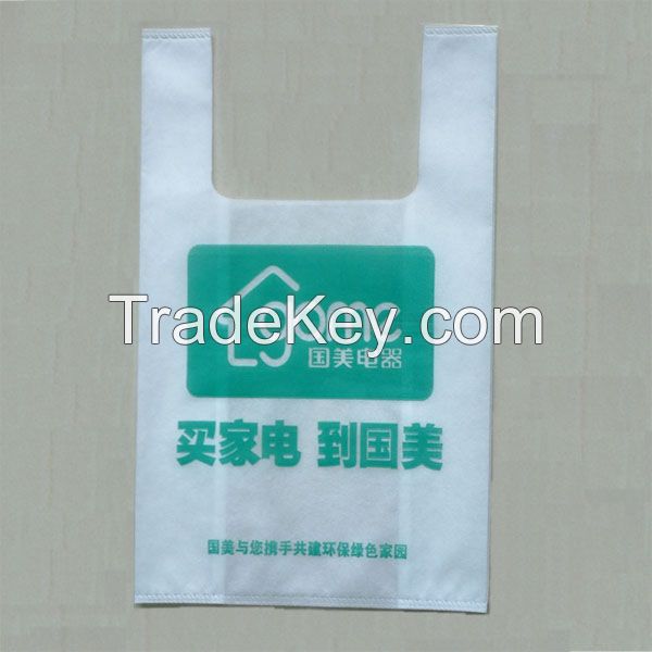 plastic HDPE vest shopping bag