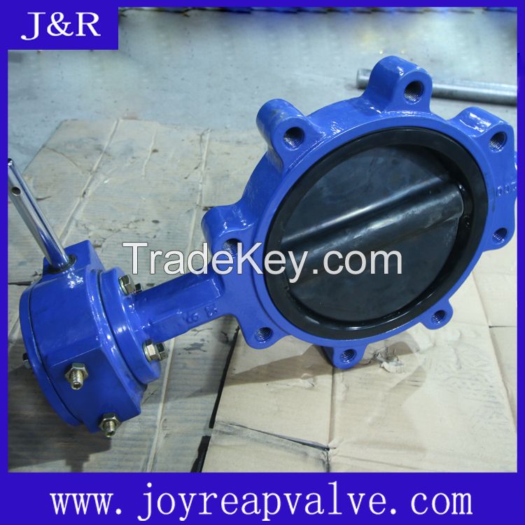 DN200 Lug butterfly valve with handle