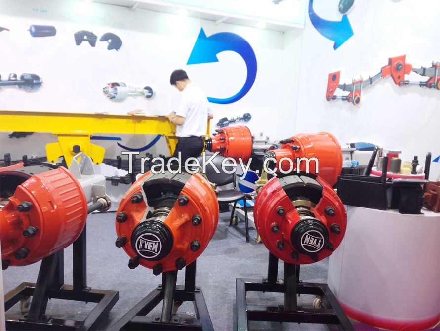 Superior quality BPW axle for trucks quad axles in 12T 14T 16T 18T