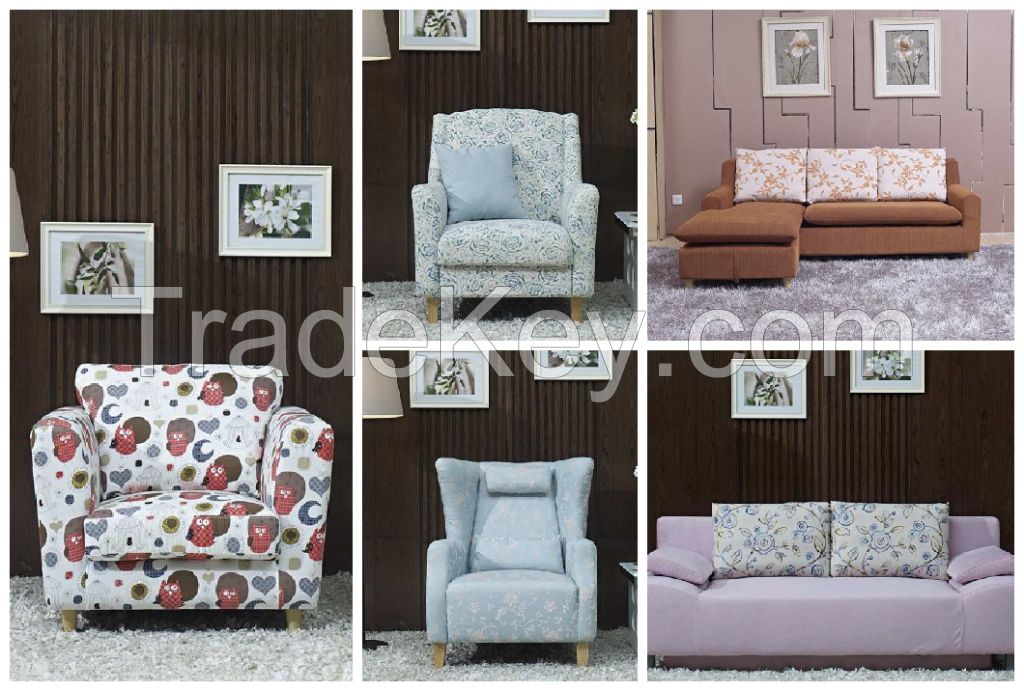Modern design fabric sofas