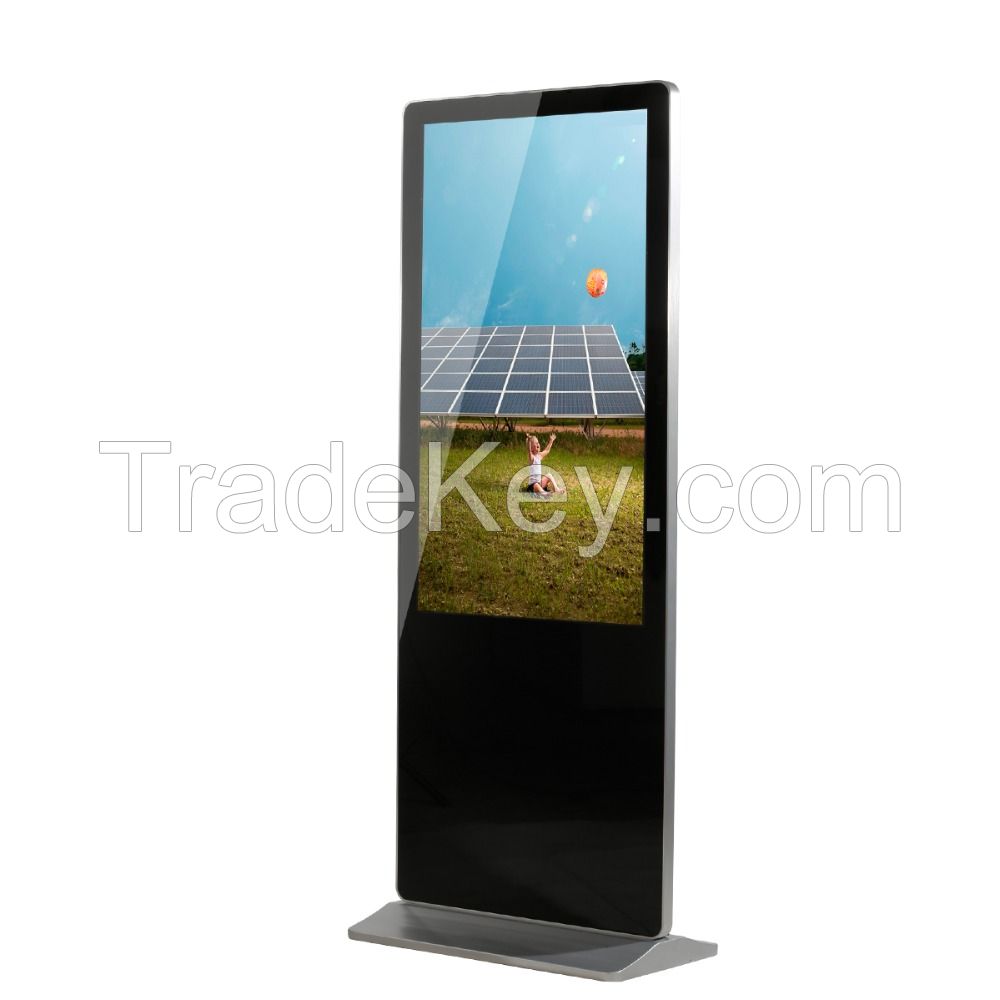 55" lcd programmable display , interactive signage display , media screen display