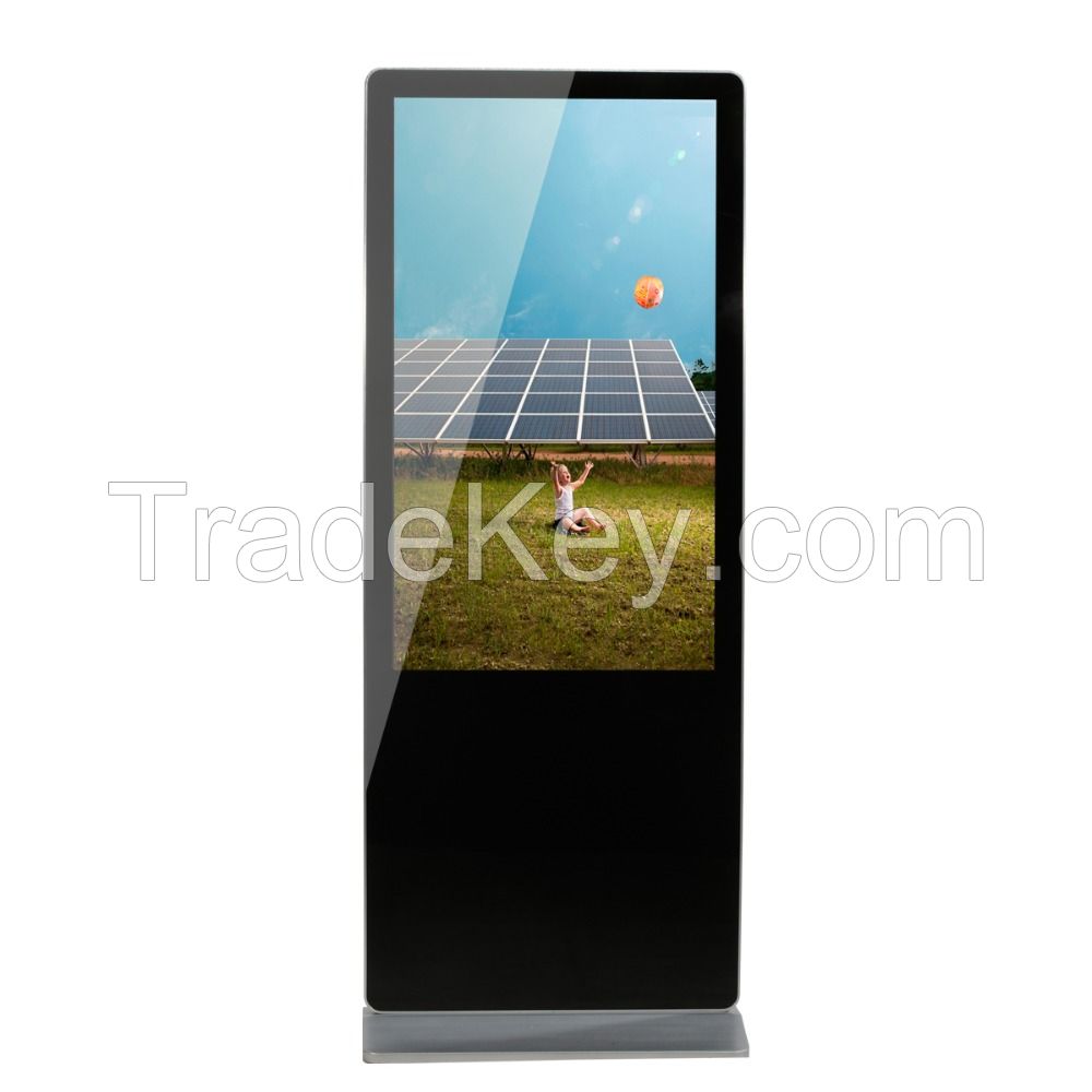 55" lcd programmable display , interactive signage display , media screen display