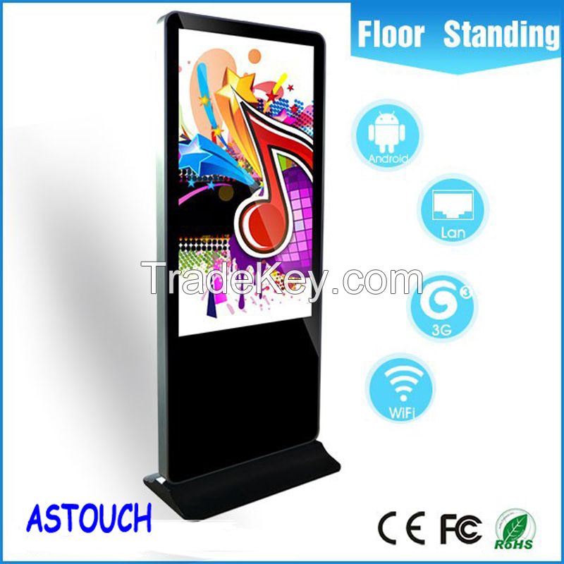 42&quot;kiosk digital signage screen , floor stand advertising display with totem price