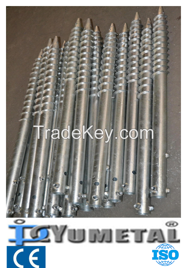 Hot Dipped Galvanized Zinc Coating Ground Screw