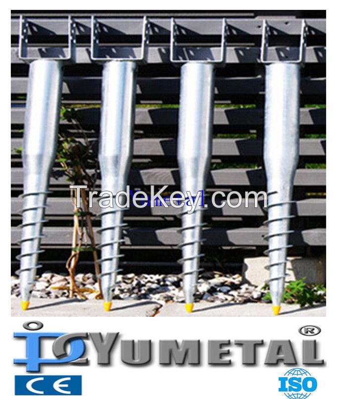 DIN EN ISO 1461 Hot Dip Galvanized Zinc Coating Anchor Pole