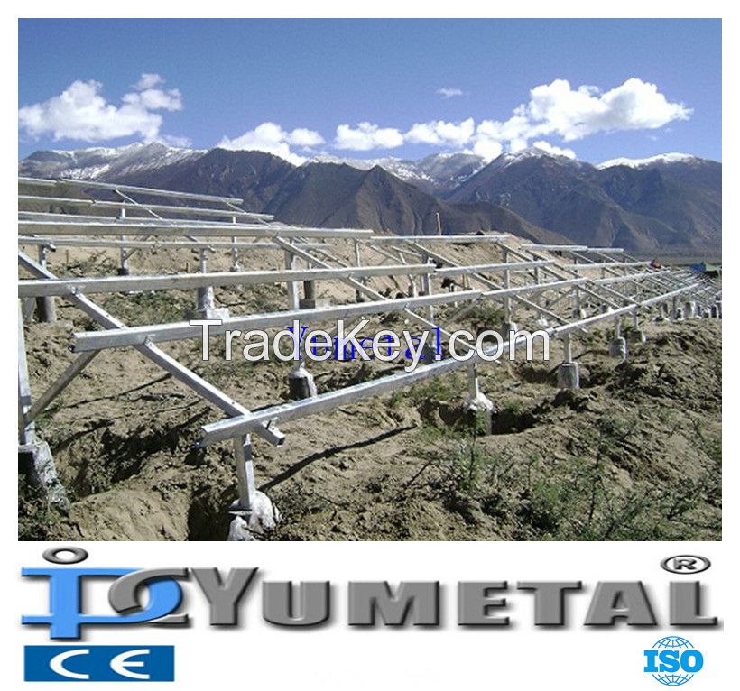 PV Solar Power Mounting Rack System Helical Pile 