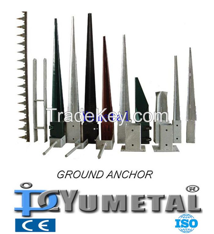 DIN EN ISO 1461 Hot Dip Galvanized Zinc Coating Anchor Pole