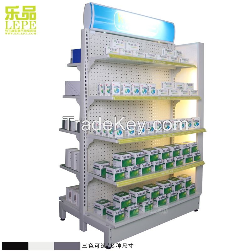 Drugstore display shelves/rack with top quality