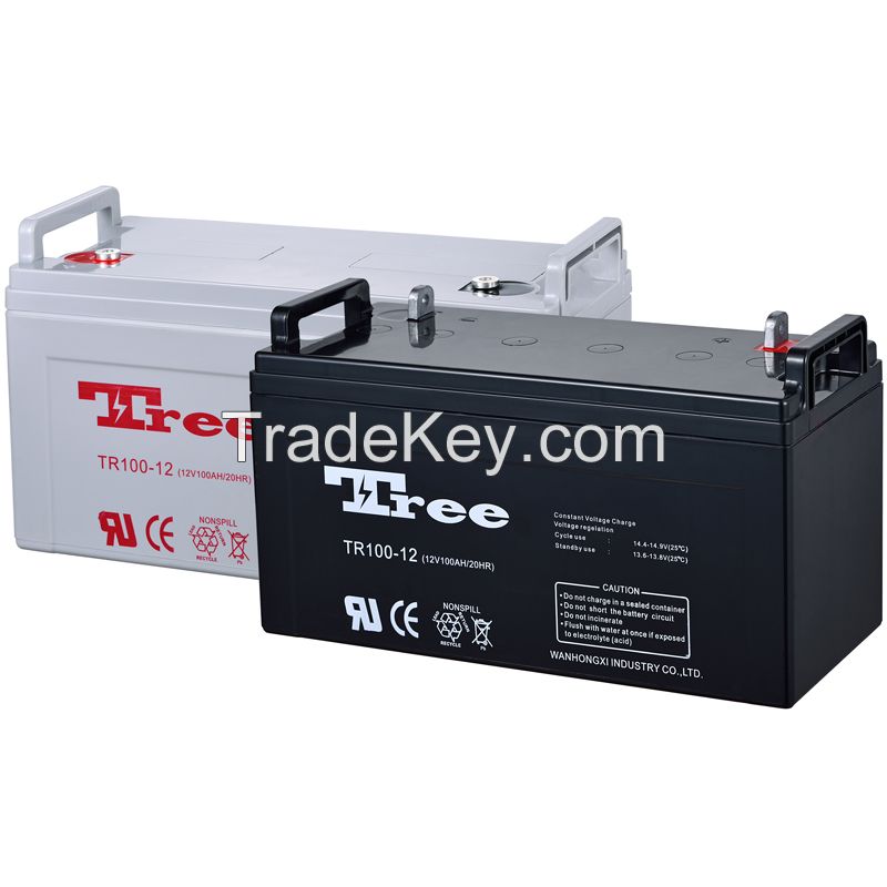 Manufacture Free Maintenance Rechargeable Battery 12v Deep Cycle Battery 12v 100ah