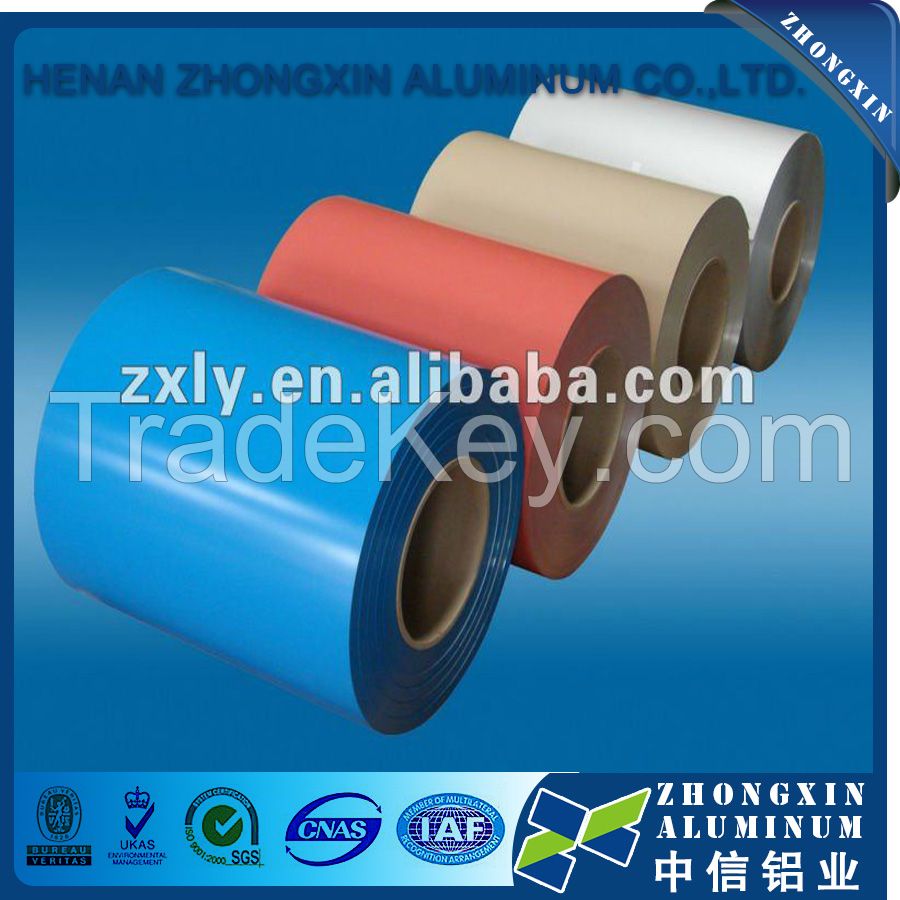 PE/PVDF Color Coated Aluminium Coil/Sheet for aluminum ceiling/roofing/gutter/curtain wall/acp