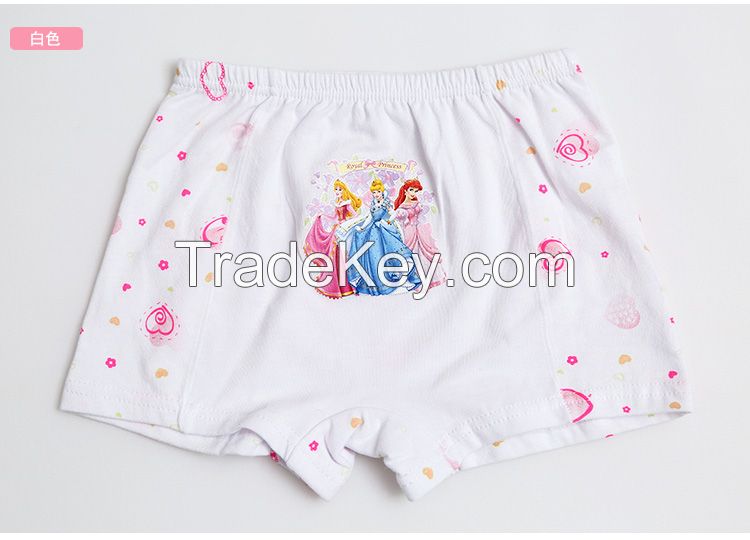 Hot sale princess print girls' panties girls brief