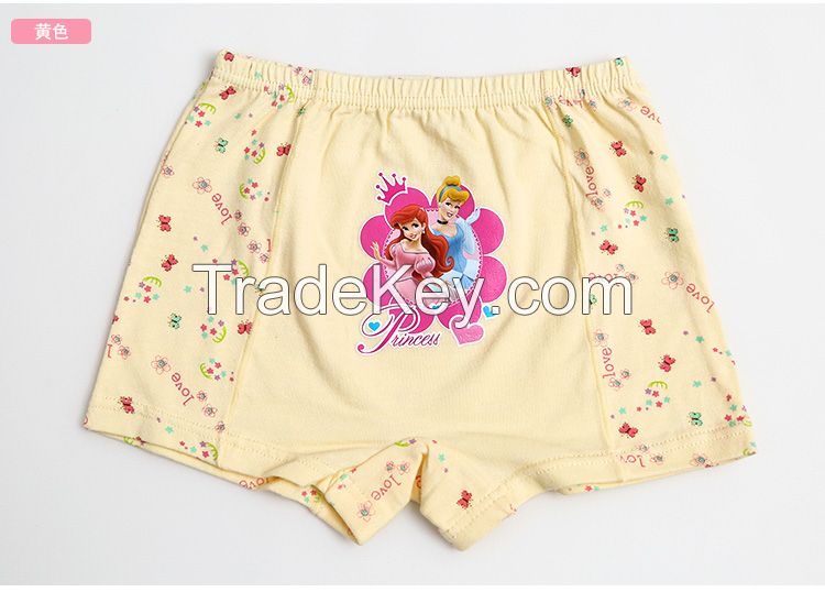 Hot sale princess print girls' panties girls brief