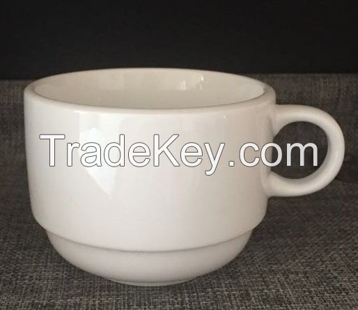 white porcelain coffee cups