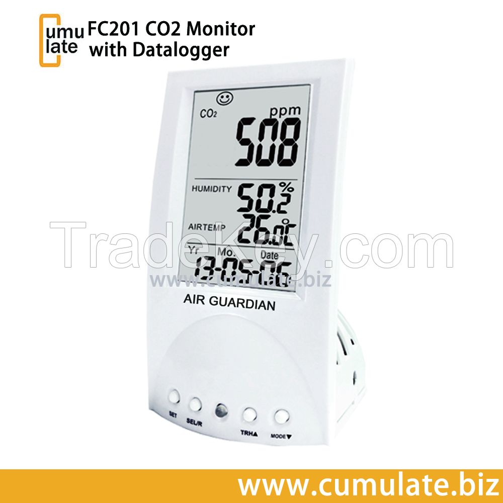 Cumulate Fc201 Carbon Dioxide Thermo-hygro Desktop Datalogging Air Quality Monitor