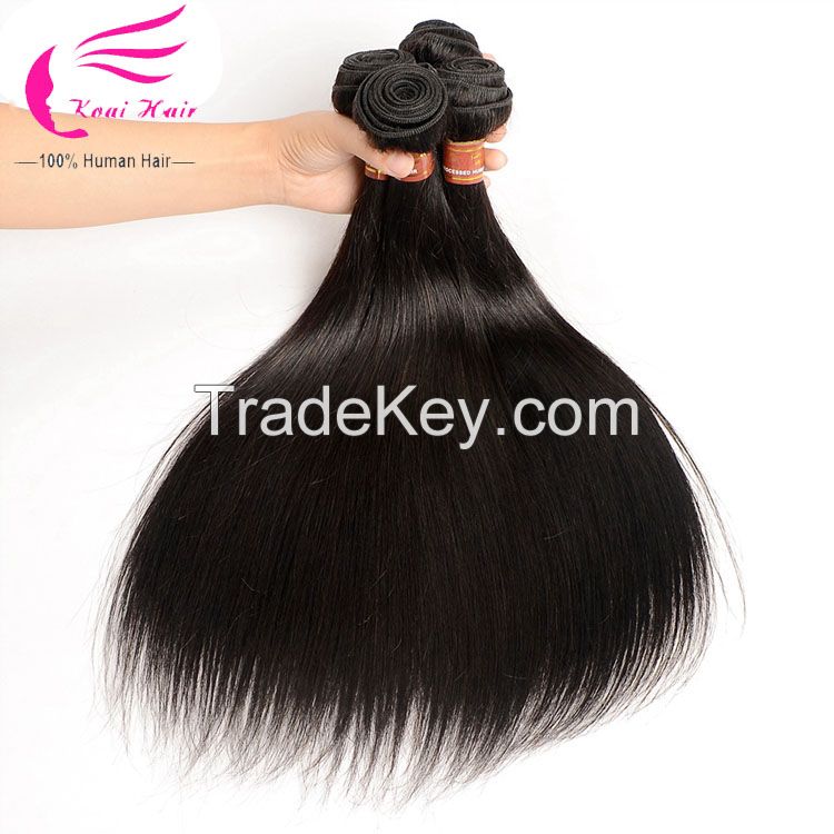 Raw Unprocessed Straight Virgin Peruvian Hair Dropship Hair Hair Weave , Crochet Braids With Human Hair, Human Hair Extension