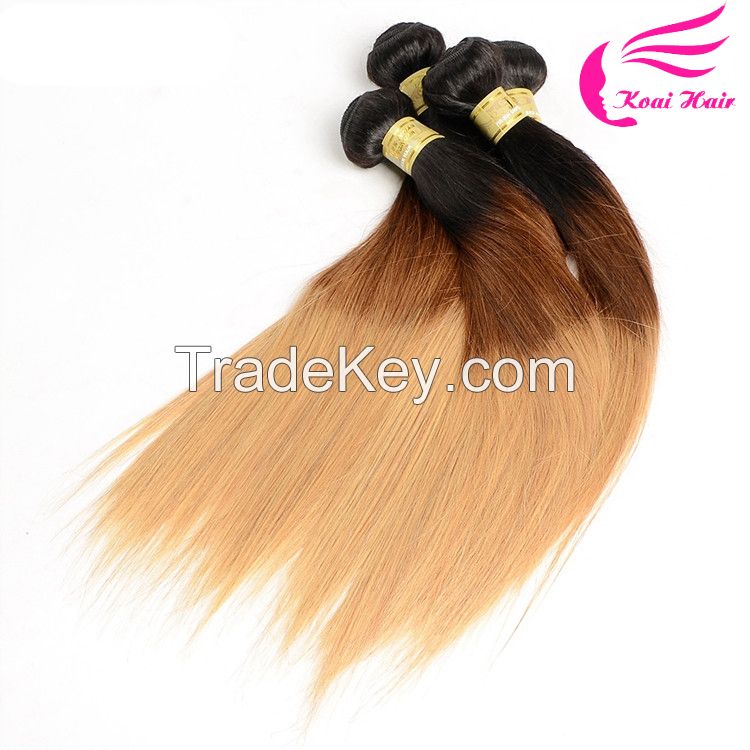 OEM Accepted 7a 100 Human Hair Remy Human Hair Weaving, 100% human ombre hair braiding hair