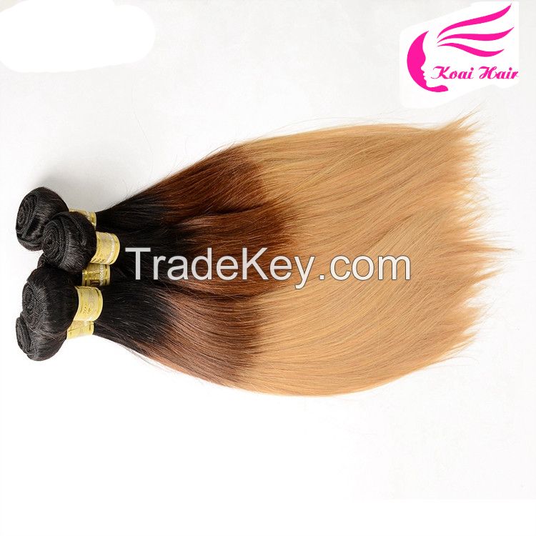 OEM Accepted 7a 100 Human Hair Remy Human Hair Weaving, 100% human ombre hair braiding hair