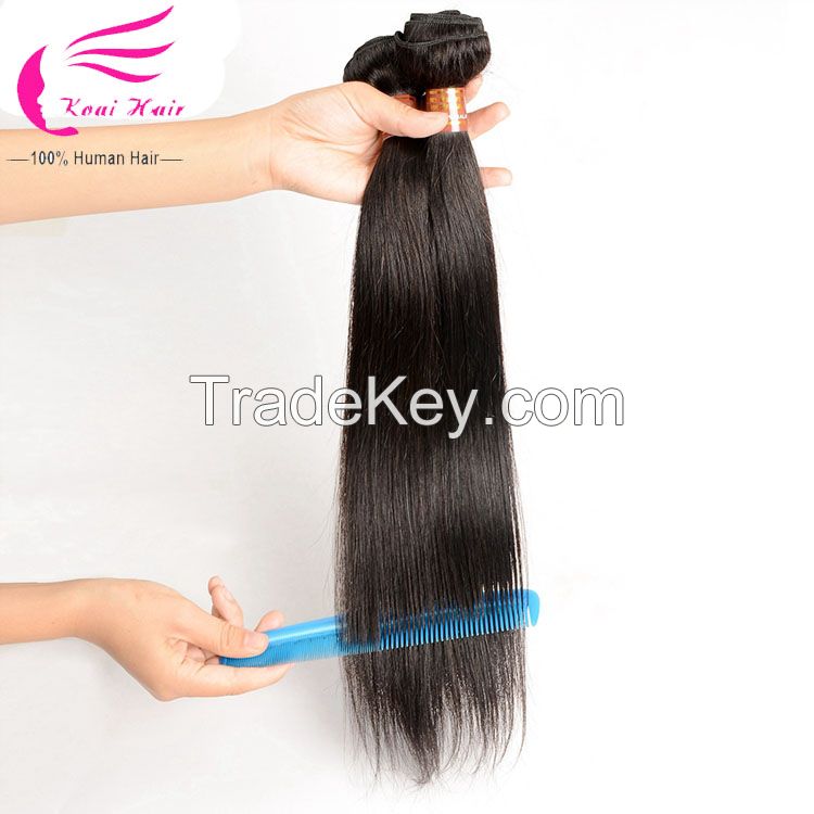 Raw Unprocessed Straight Virgin Peruvian Hair Dropship Hair Hair Weave , Crochet Braids With Human Hair, Human Hair Extension